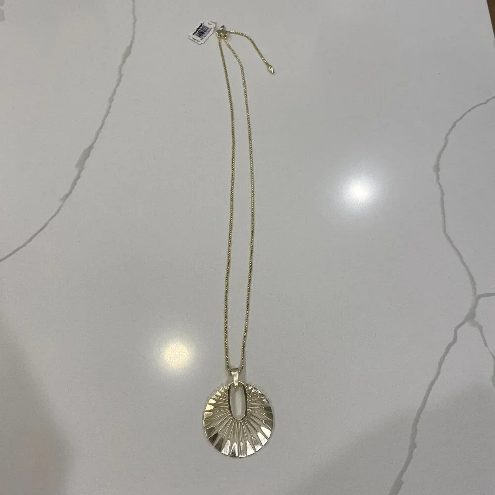 Kendra Scott Deanne Long Sunburst Necklace NWT - Picture 4 of 10